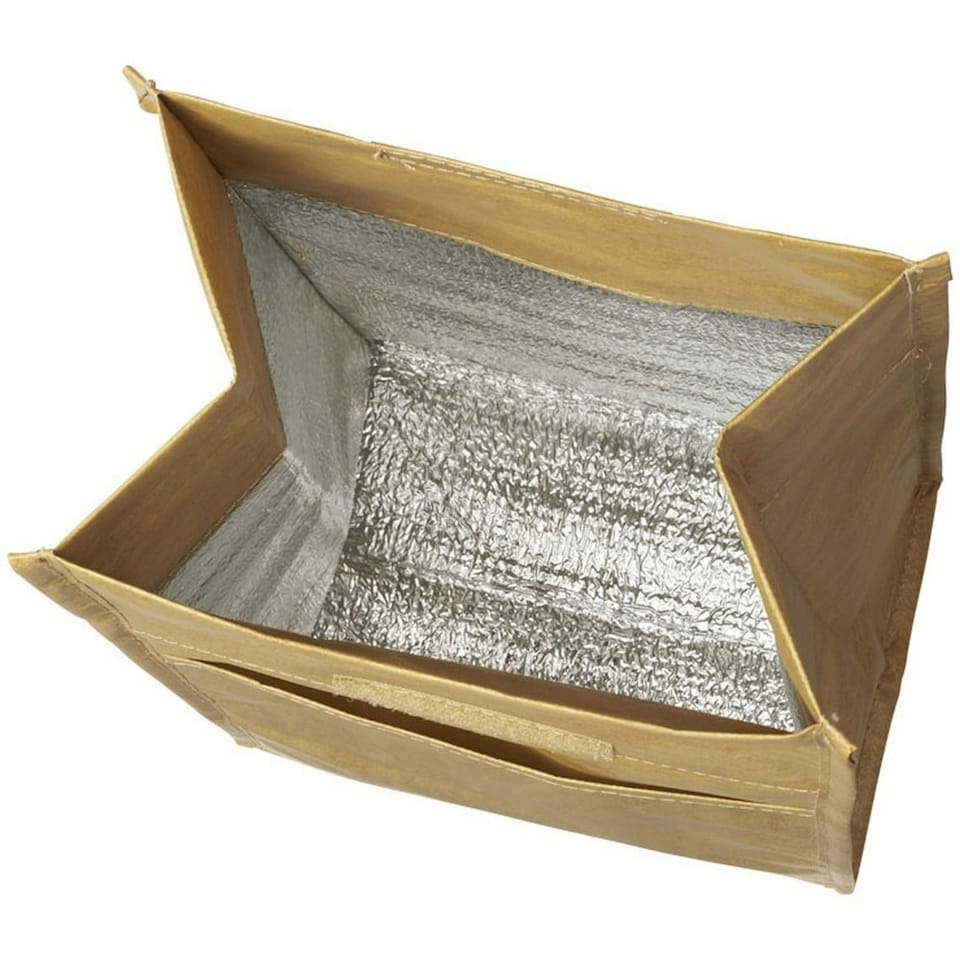 image 1 of Bullet Paper Cooler Bag - Brown - One Size