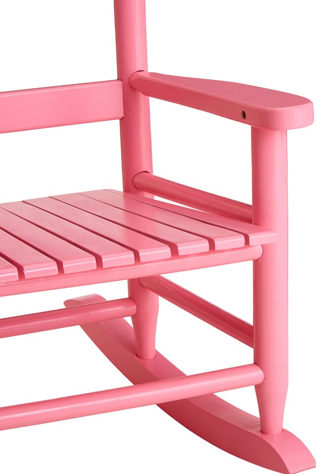 image 1 of Premier Kids Pink Rocking Chair, Non-Harmful Children's Chair, Easy to Balance Kiddie Chair, Adjustable Playroom Chair