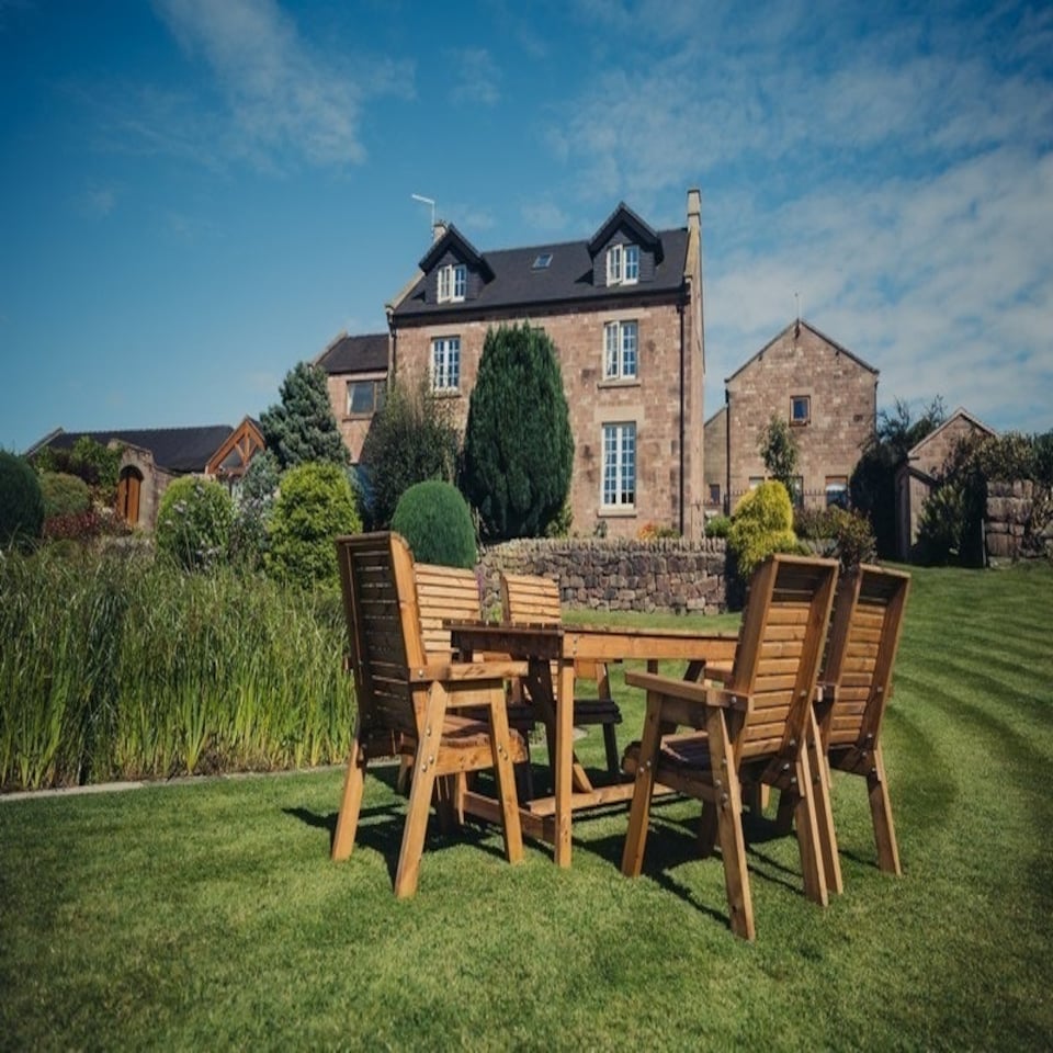 image 1 of Valley 6 Seater Set 6XC - Timber - L220 x W330 x H95 cm - Garden Furniture - Minimal Assembly Required