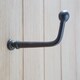 image 6 of Hammer & Tongs Flat Top Screw Hook - W20mm x H60mm - Black