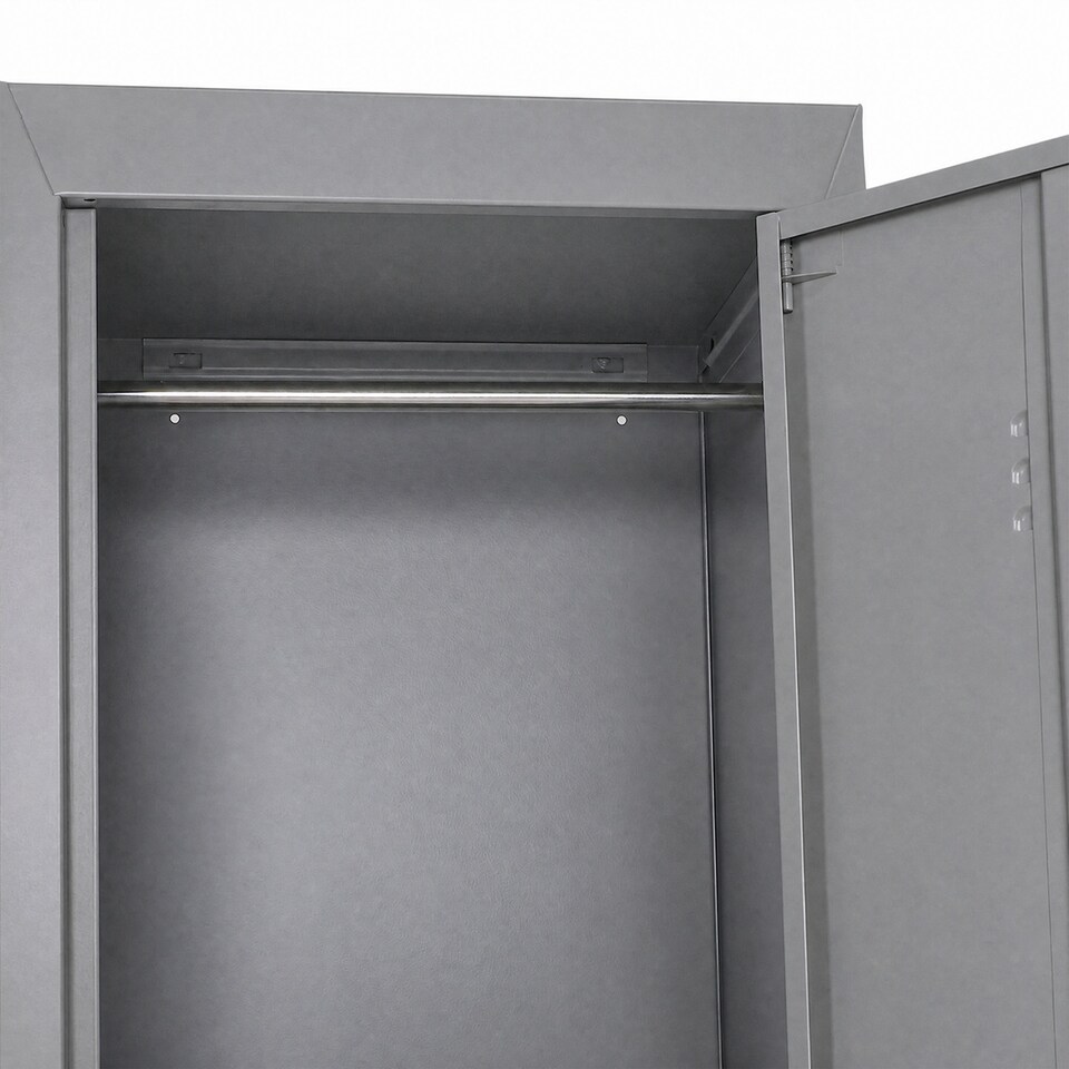 image 1 of Vinsetto 1.8m Locker Office Cabinet Storage Cold Rolled Steel w/ Storage Shelves