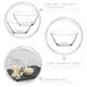 image 2 of LAV Vega Glass Serving Bowls - 10.5cm - Clear - Pack of 6 Clear