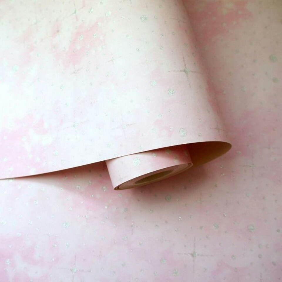 image 1 of Holden Décor Over The Rainbow Iridescent Wallpaper - Pink - 32.1ft x 21in Blue