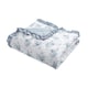 image 8 of Catherine Lansfield Lucie Floral Frill Blue Bedspread | Multi