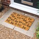 image 6 of Nicola Spring Christmas Coir Door Mat - 60 x 40cm - Ho Ho Ho