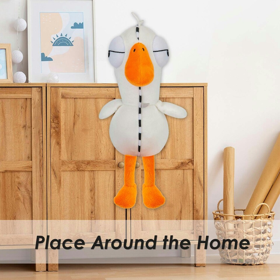 image 1 of Zipper Goose Goose Duck Soft Toy Cute Plushie Huggable Cuddly 30cm White