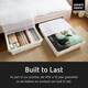 image 3 of Smartstore Bedroller Underbed Storage Box with Transparent Foldable Lid 60L, 4pk