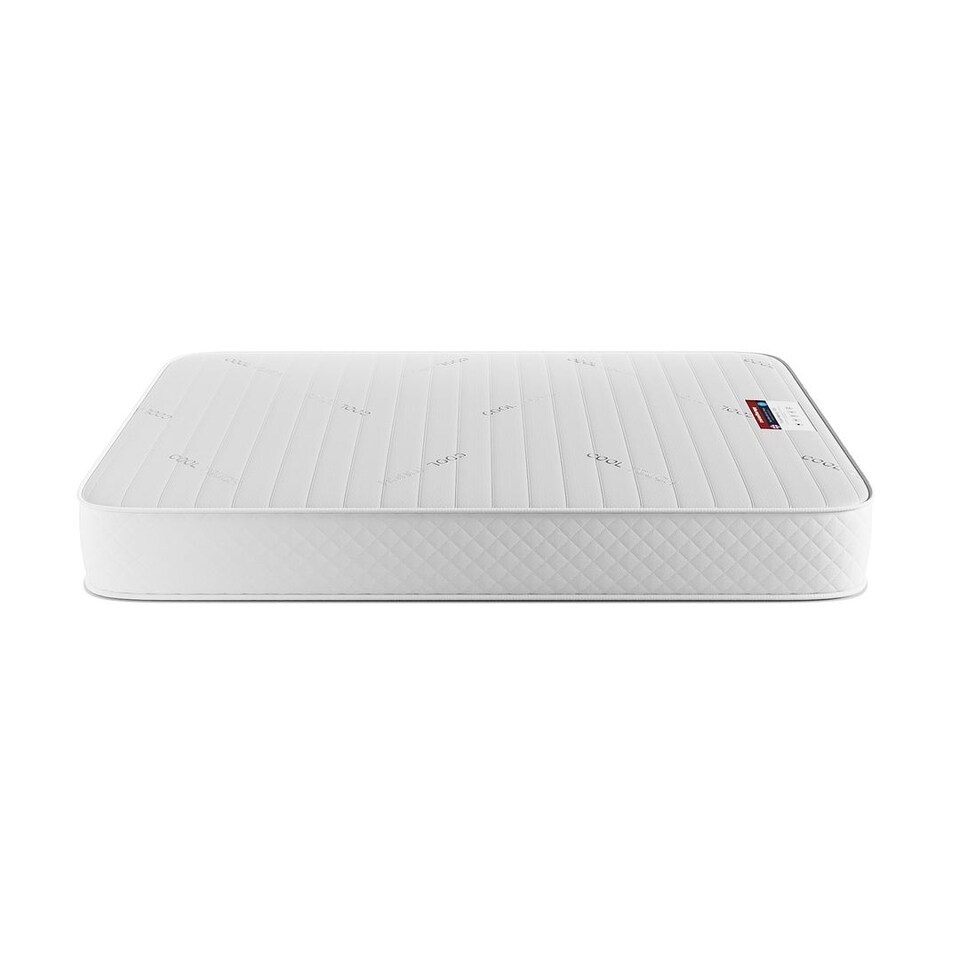 image 1 of Visco Therapy Cool Blue Memory Pocket Sprung 2000 Mattress 20cm - Medium Comfort, UK Made | White | White | Small Double | 1