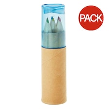 MidOcean Petit Lambut Coloured Pencil (Pack of 6) - Transparent Blue - One Size Blue
