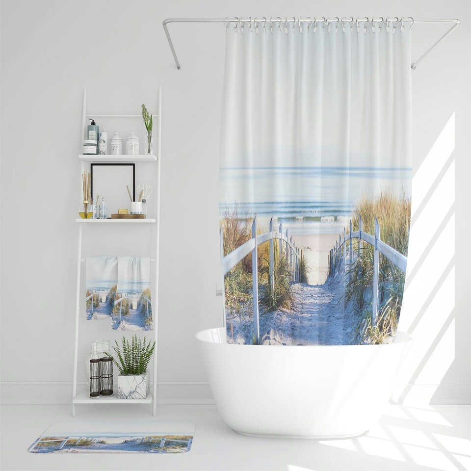 image 1 of Path to the beach at baltic sea (Bathroom Set)