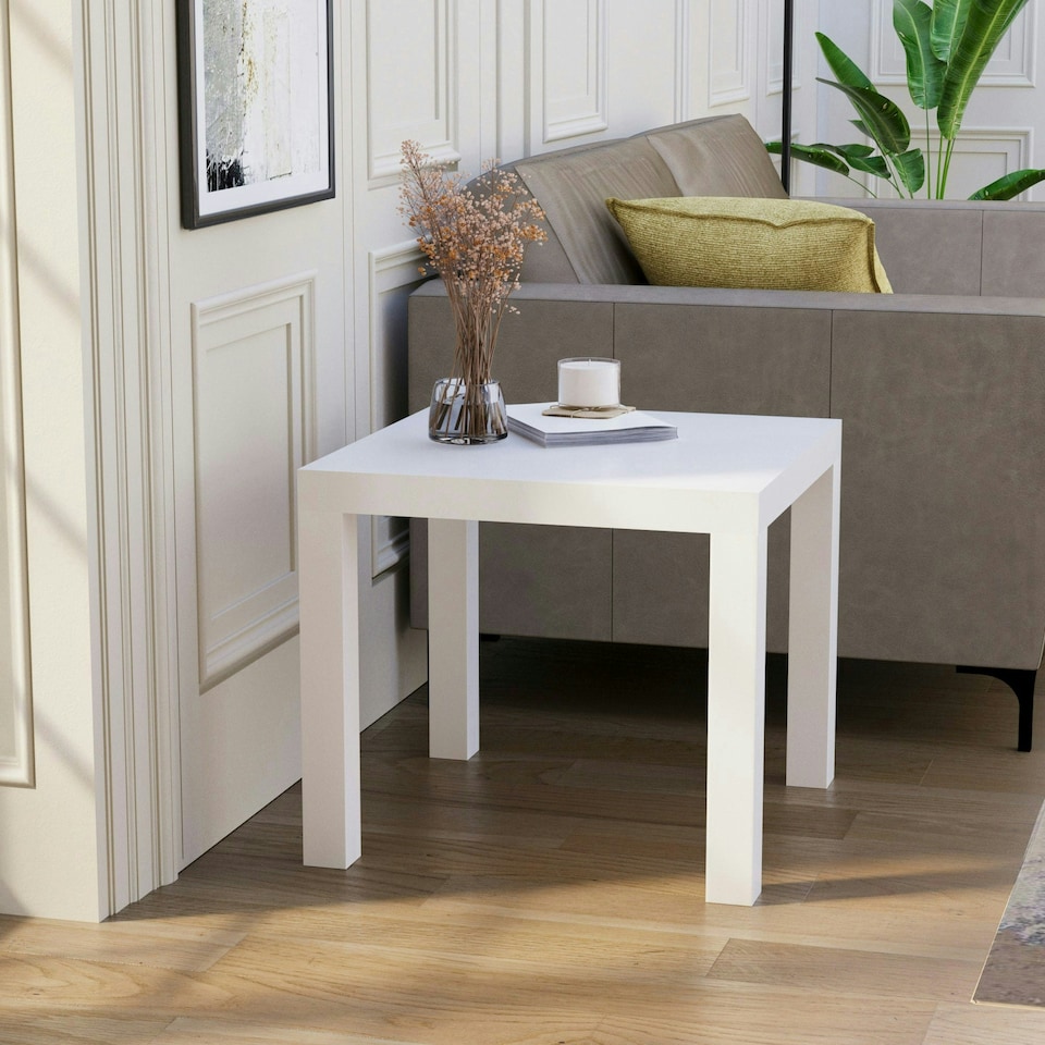 image 1 of Vida Designs Beeston Side Table Sofa End Bedside Table, White