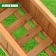 image 6 of GEEZY Wooden Rectangular Garden Flower Planters Brown Set of 2