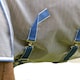 image 3 of Weatherbeeta Comfitec Ripshield Plus Combo Neck Ultra Belly Wrap Horse Turnout Rug - White/Blue - 5´ 3"