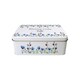 image 5 of Blue & Purple Floral Rectangular Tin