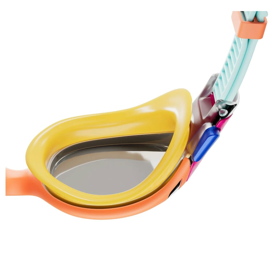 image 1 of Speedo Childrens/Kids Biofuse 2.0 2024 Mirror Swimming Goggles - Pink/Blue/Orange - One Size