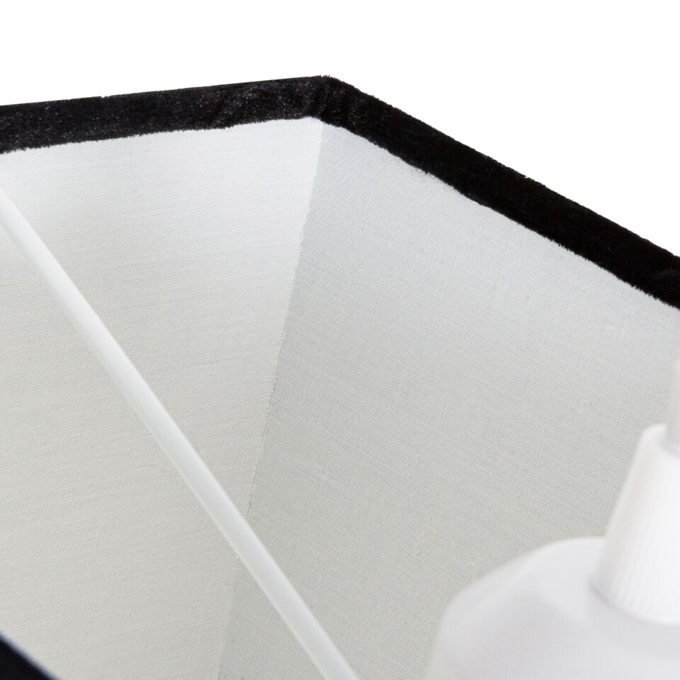 image 1 of Contemporary Designer Jet Black Crushed Velvet Fabric Rectangular Lamp Shade | Black