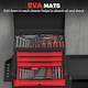 image 7 of HOMCOM Modular Tool Chest, Tool Trolley with Side Rack, Pegboard for Garage