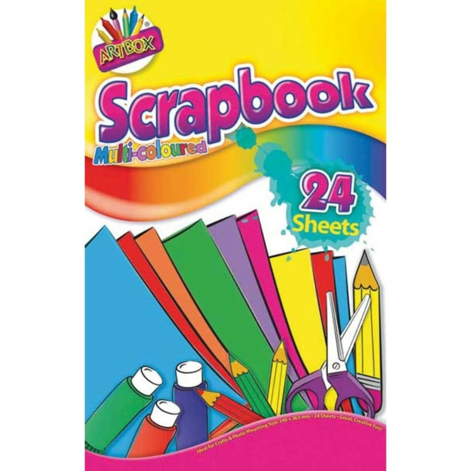 image 1 of 48 Page Multi Colour Scrap Book