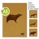 image 3 of A5 80 Pages 110gsm Animalia Design Kraft Notebook by Icon Art