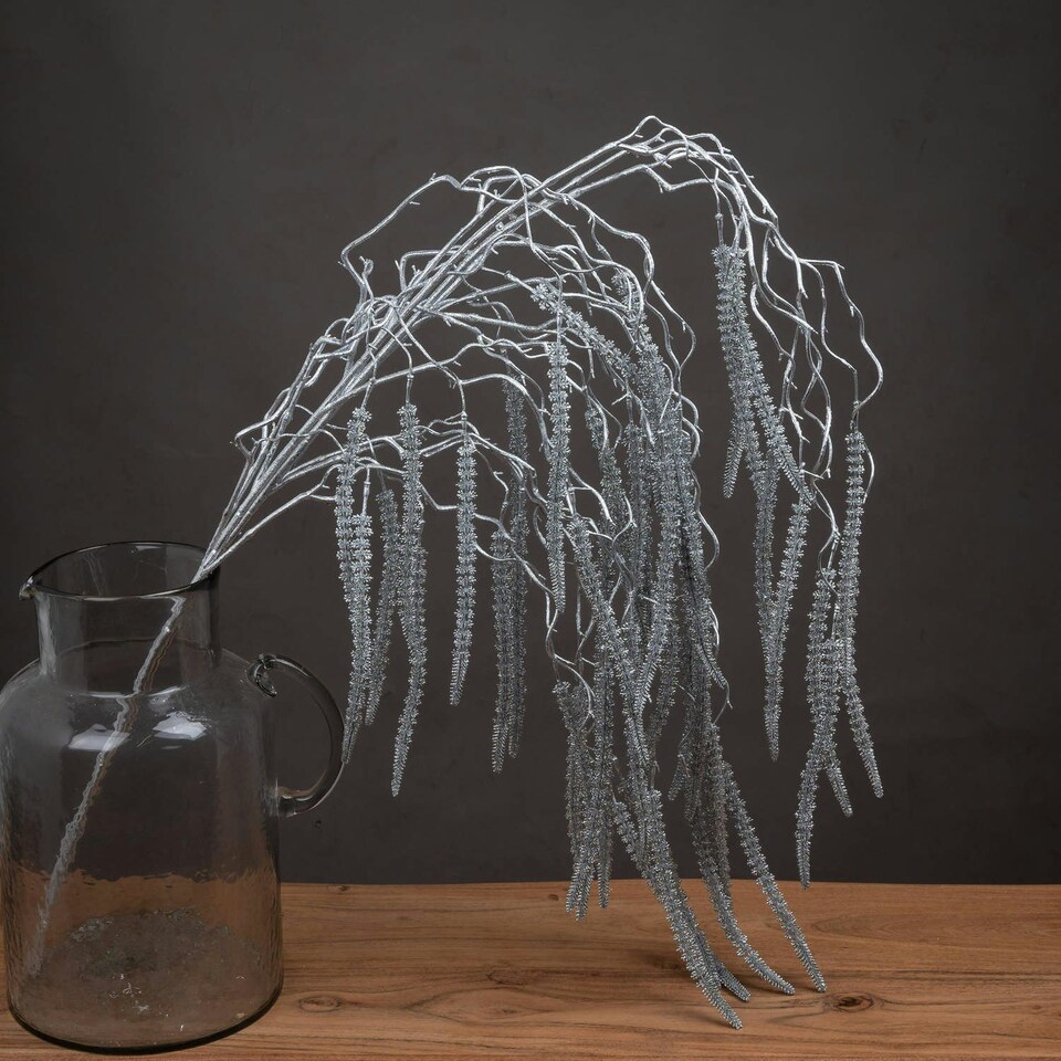 Hill Interiors Amaranthus Christmas Artificial Plant - Silver - One Size