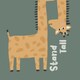 image 3 of rucomfy Indoor Giraffe Bean Bag - Safari Kids Floor Cushion Seat