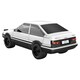 image 3 of CaDa Toyota AE86 Trueno Car 72 Pieces