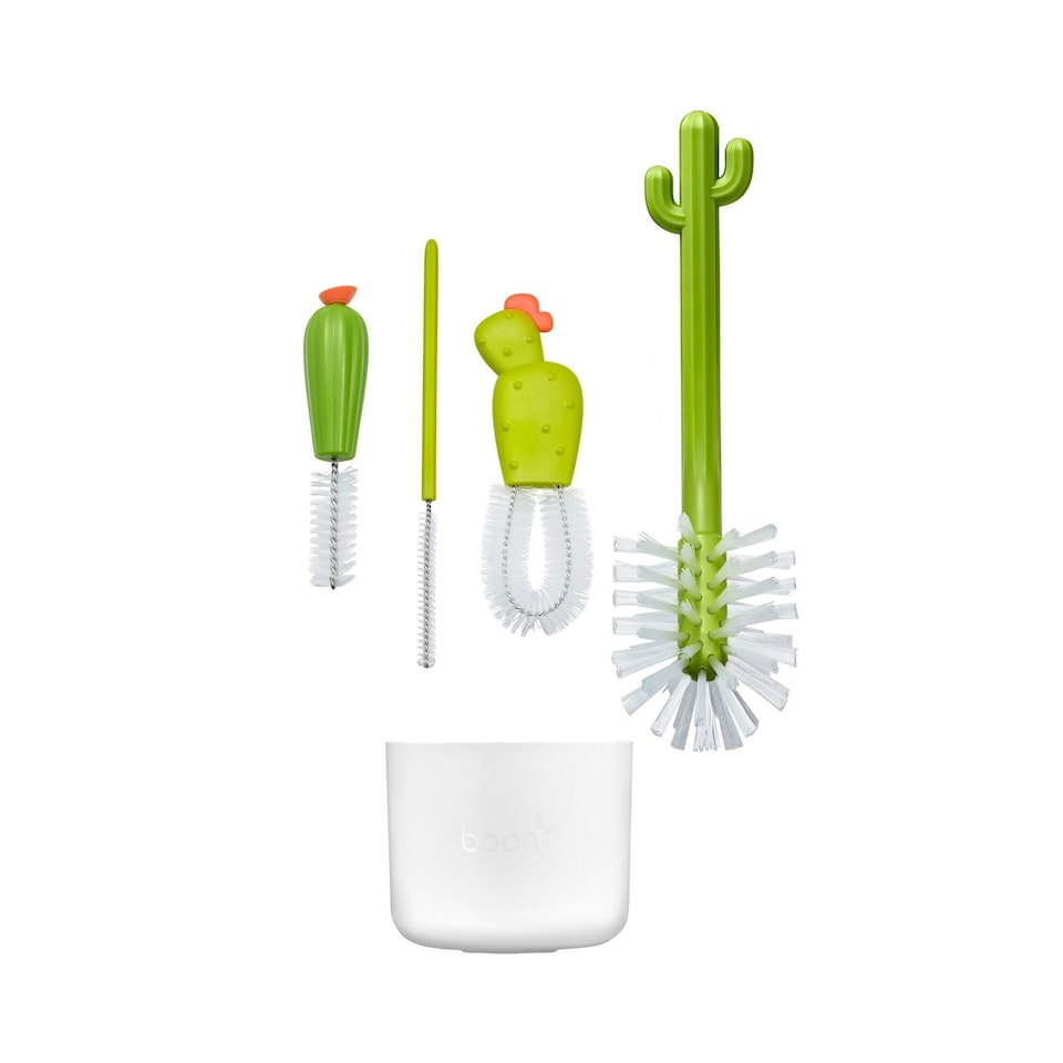 image 1 of Boon CACTI Bottle Cleaning Brush Set