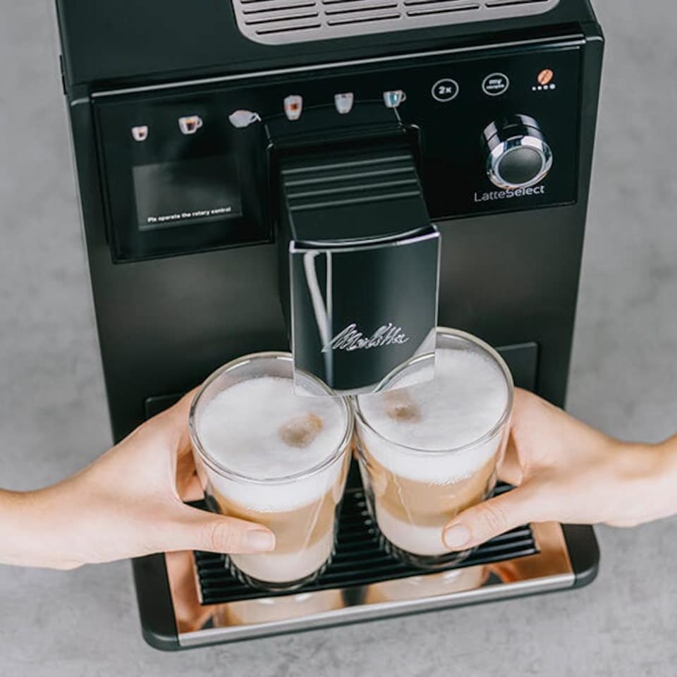 image 1 of Melitta Latte Select Frosted Black 630-212