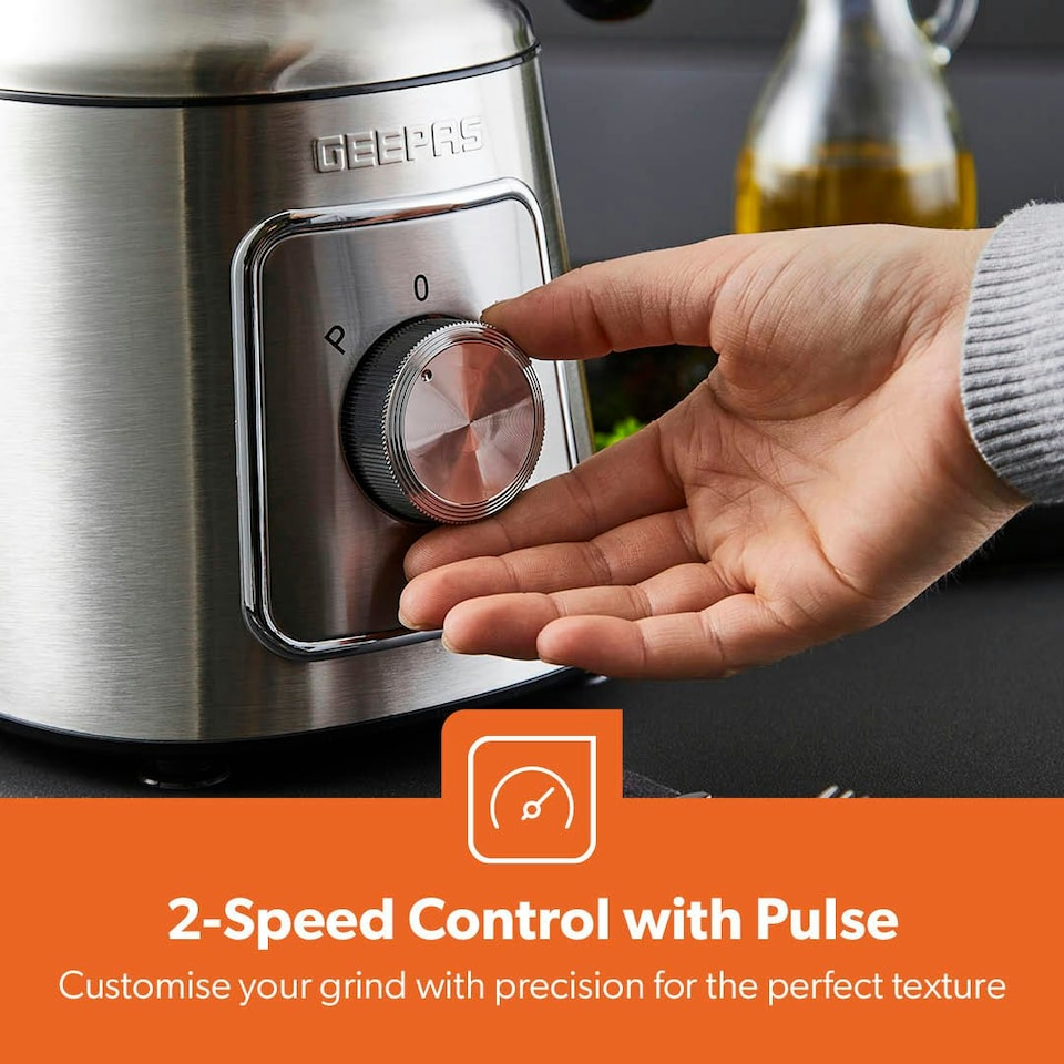 image 1 of GEEPAS Wet & Dry Mixer Grinder, 600W Silver