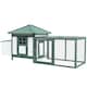 image 1 of PawHut Chicken Coop Hen Poultry House w/ Nesting Box Outdoor Run Patio Wooden