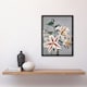 image 4 of White Pink Spotted Lily Flowers Vintage Framed Wall Art Print Kazumasa 12x16"