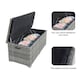 image 3 of Direct Wicker 495L Outdoor Garden Rattan Storage Box, Medium Deck Storage Box for Patio, Yard | Grey