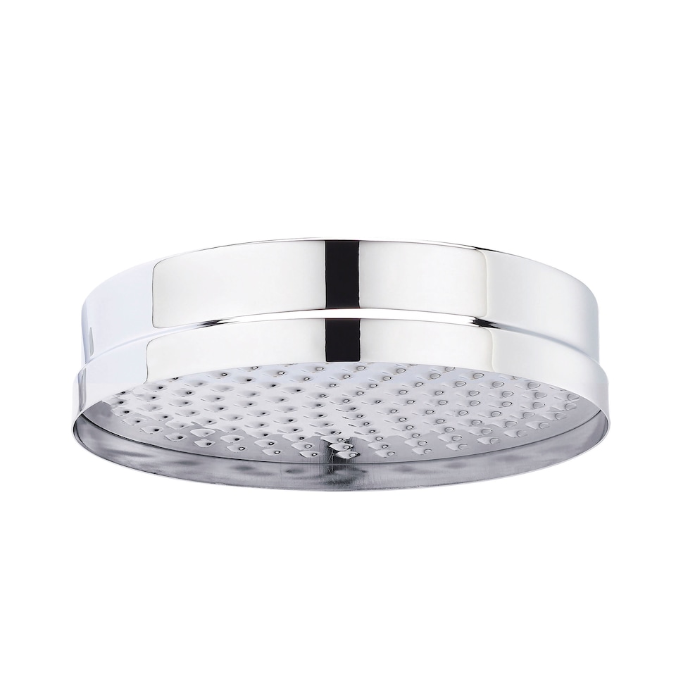 image 1 of Traditional Apron Fixed Shower Head 200mm, Round Design - Chrome