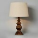 image 3 of BHS Henlock Walnut Table Lamp, Natural