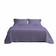 image 1 of Microfibre Soft Touch Flat Sheet Plain Dyed Bed Linen | Purple | Single