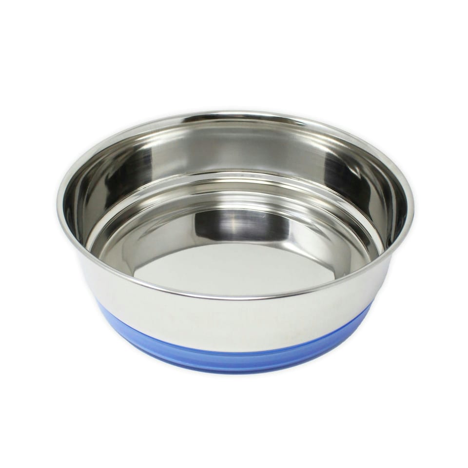 image 1 of Zoon Chow Pet Bowl Stainless Steel 21cm | Blue | 1
