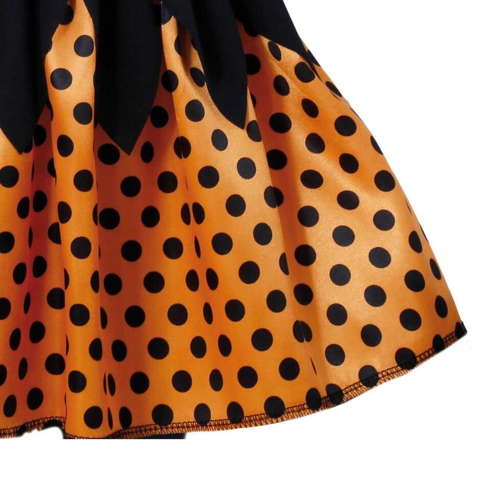 image 1 of Fiestas Guirca Baby Pretty Pumpkin Costume Dress | Orange | Orange/Black | 12-18 mths | 1