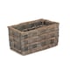 image 1 of Unlined Small Grey Scandi Storage Basket | Grey | Grey