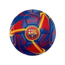 Barcelona FC Turbine Print Football - Blue/Red/Yellow - 5 Blue