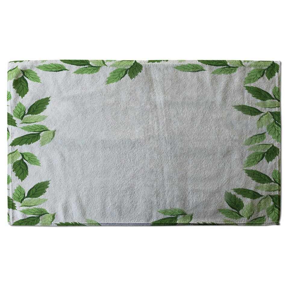 image 1 of Green Border (Kitchen Towel)