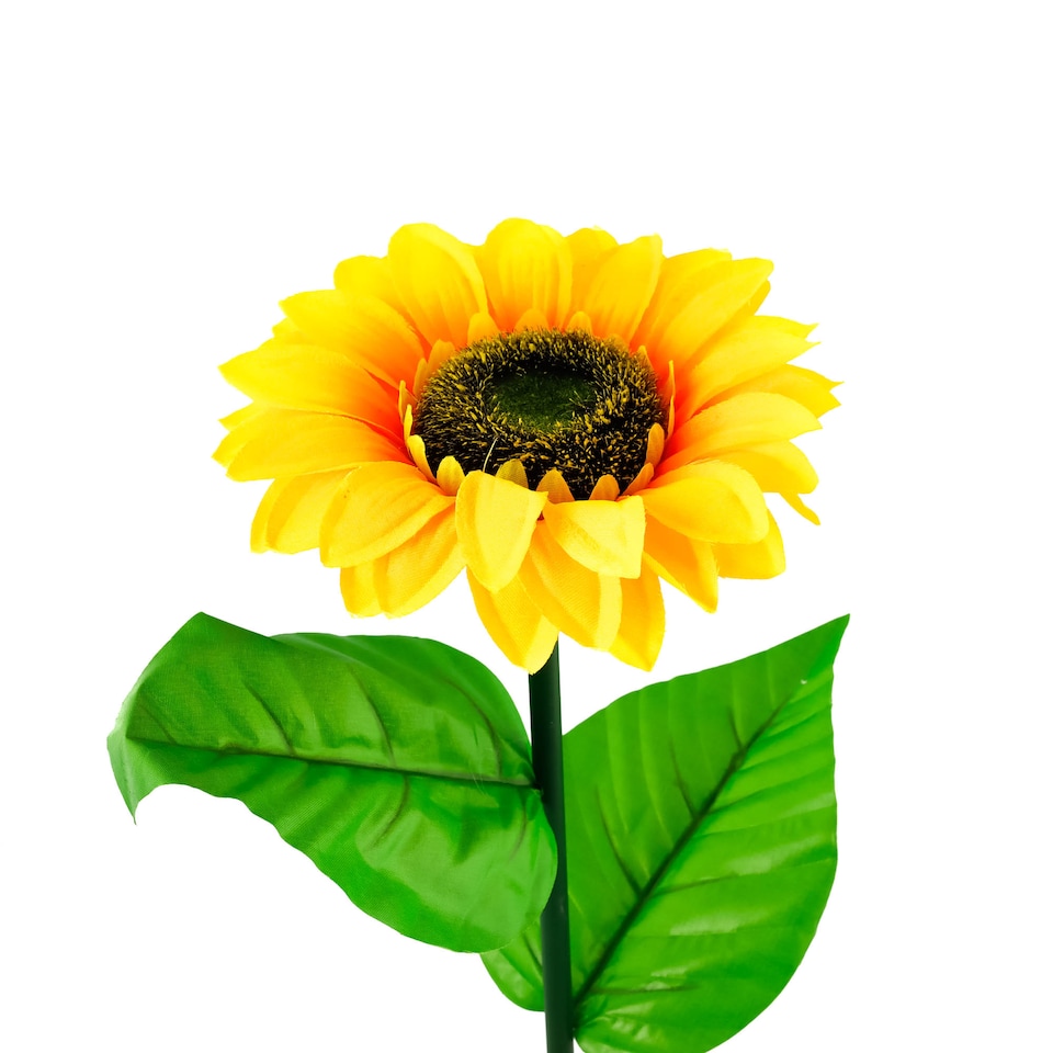 image 1 of Gardenwize Solar Sunflower Stake Lights (Pack of 4)