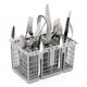 image 10 of SPARES2GO Cutlery Cage Basket compatible with Bosch Neff Siemens Dishwasher (Grey, Removable Handle, 225mm)