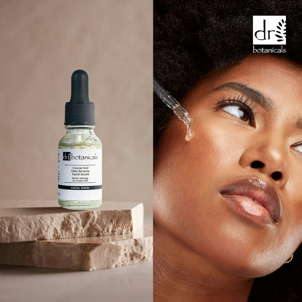 image 1 of Dr Botanicals Cocoa Noir Time Reverse Facial Serum 15ml