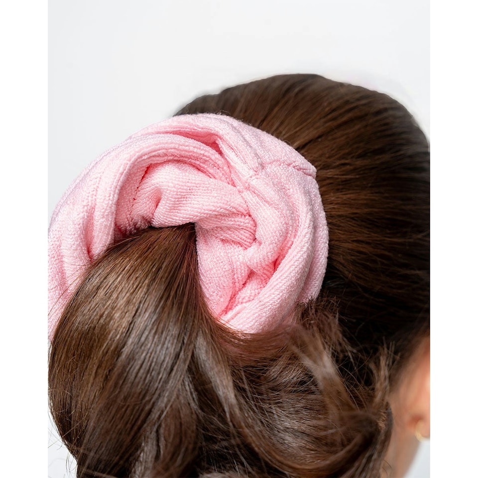 image 1 of Brushworks Microfibre Hair Scrunchies (Pack of 2)