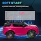 image 5 of AIYAPLAY Licensed Land Rover, Kids Electric Car w/ Remote, Music, Pink