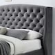 image 3 of Dark Grey Fabric Ottoman Bed Frame - King Size 5ft (182cm)