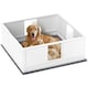 image 1 of PawHut Dog Whelping Box with Whelping Pad, Adjustable Entrance, 124 x 120cm