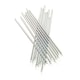 image 1 of Anniversary House Extra Tall Candles Metallic Silver with Holders Pack of 6