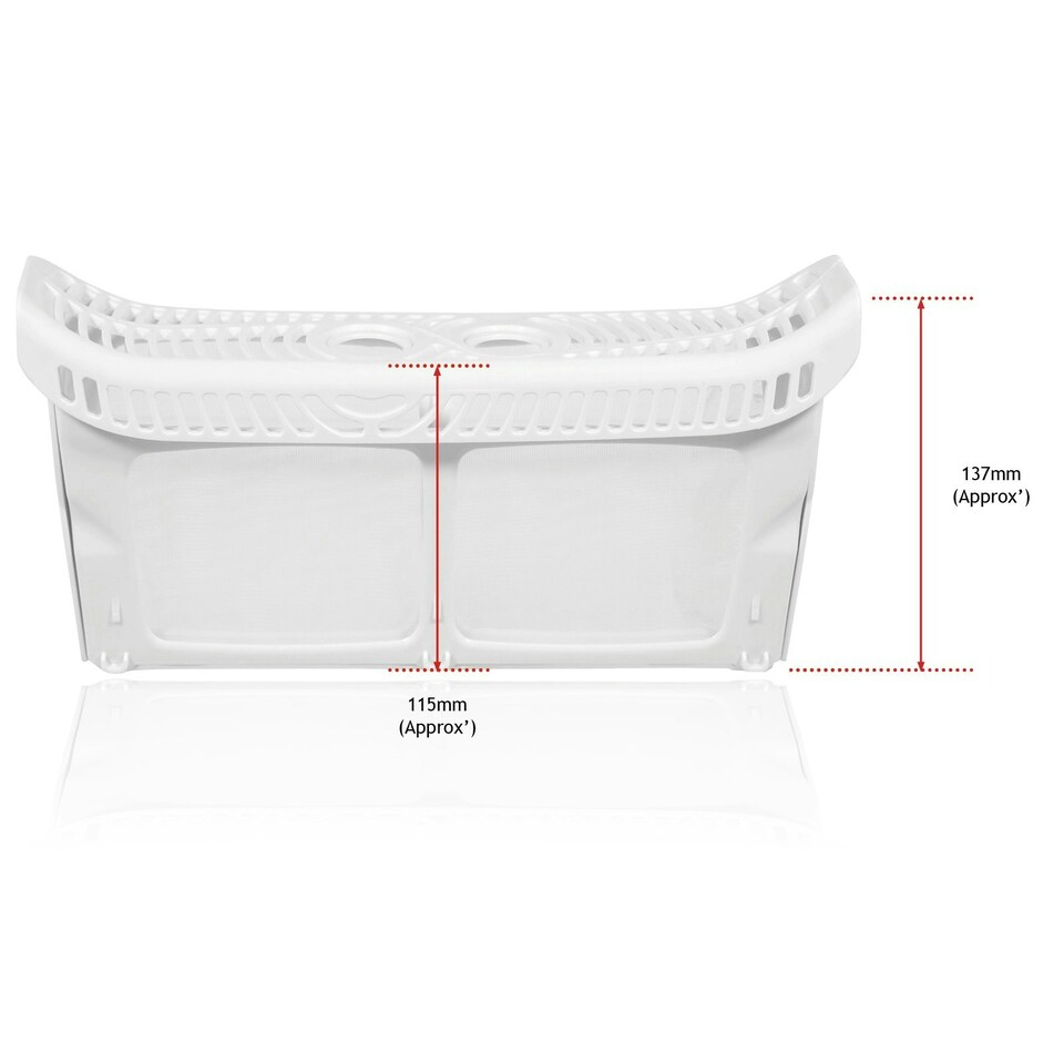 image 1 of SPARES2GO Filter for Hotpoint Indesit Ariston Whirlpool Tumble Dryer Fluff Cage Lint Screen