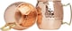 image 5 of Moscow Mule Copper Drinking Mug Cup Hammered with Polished Brass Hand for Cocktail, Parties,Bar, Resturants Set of 2